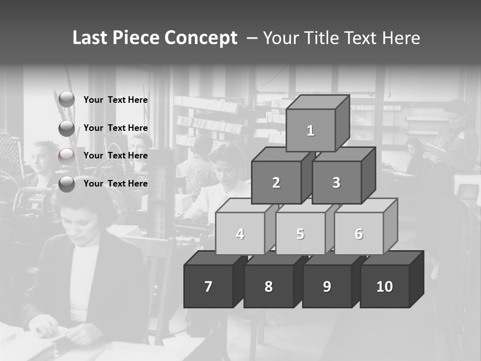 Women Work Nostalgic PowerPoint Template