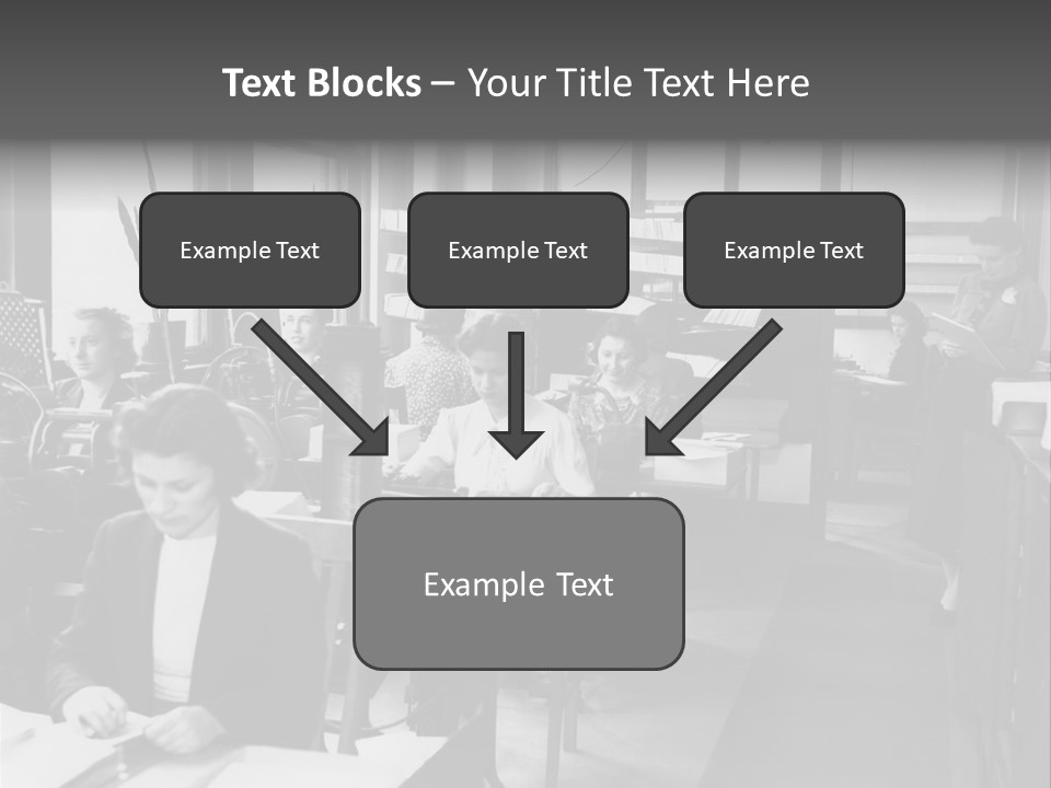 Women Work Nostalgic PowerPoint Template