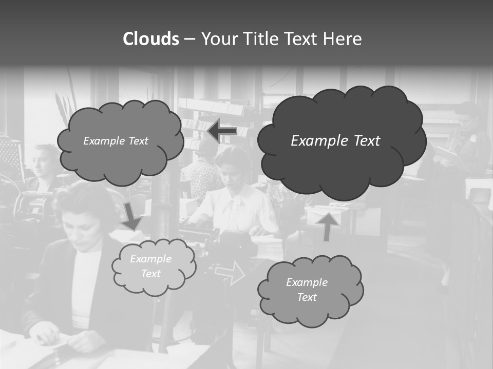 Women Work Nostalgic PowerPoint Template