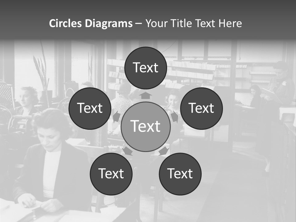 Women Work Nostalgic PowerPoint Template