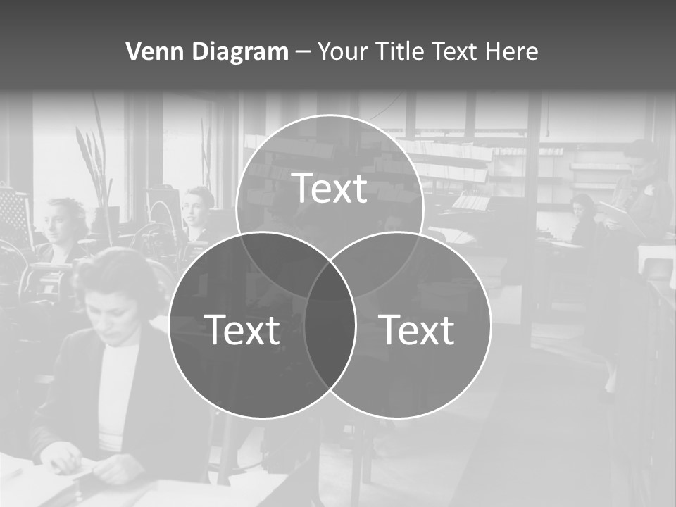 Women Work Nostalgic PowerPoint Template