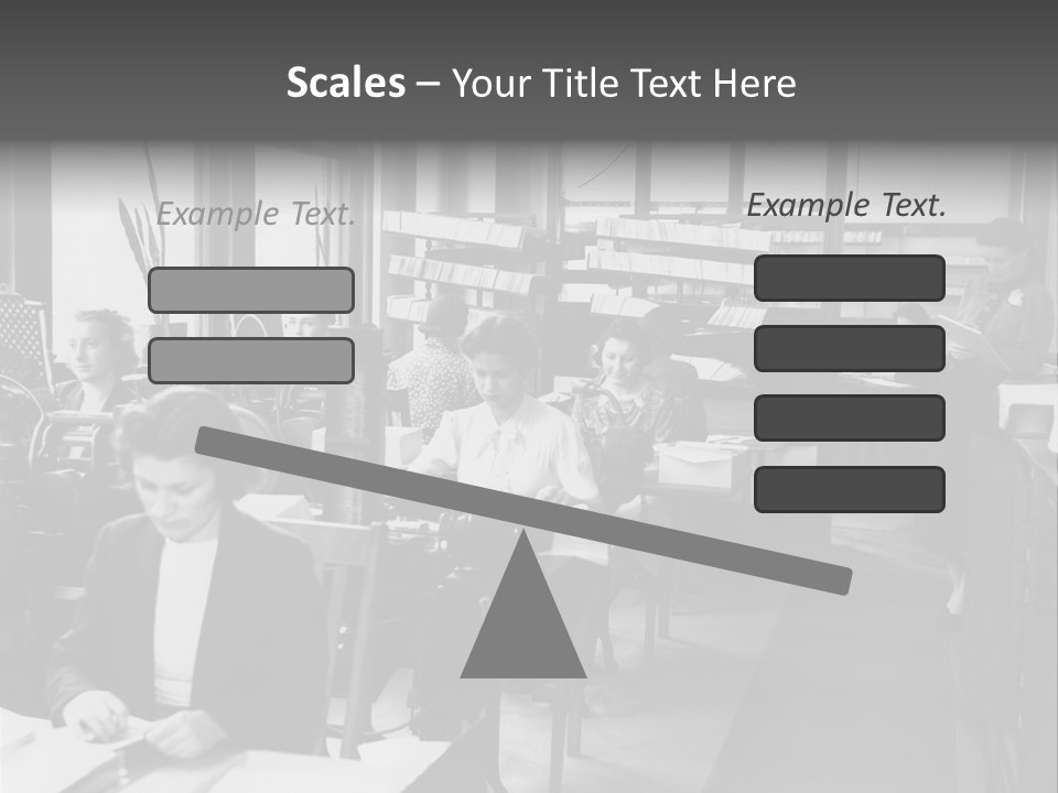 Women Work Nostalgic PowerPoint Template