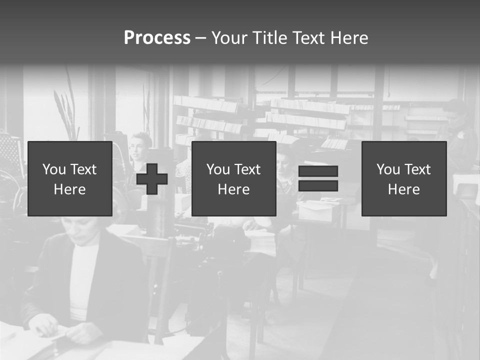 Women Work Nostalgic PowerPoint Template