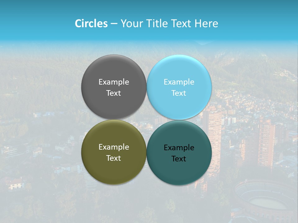 Blue Cityscape City PowerPoint Template