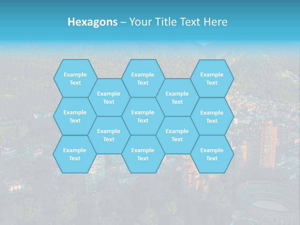 Blue Cityscape City PowerPoint Template