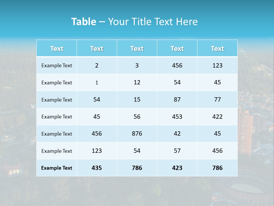 Blue Cityscape City PowerPoint Template