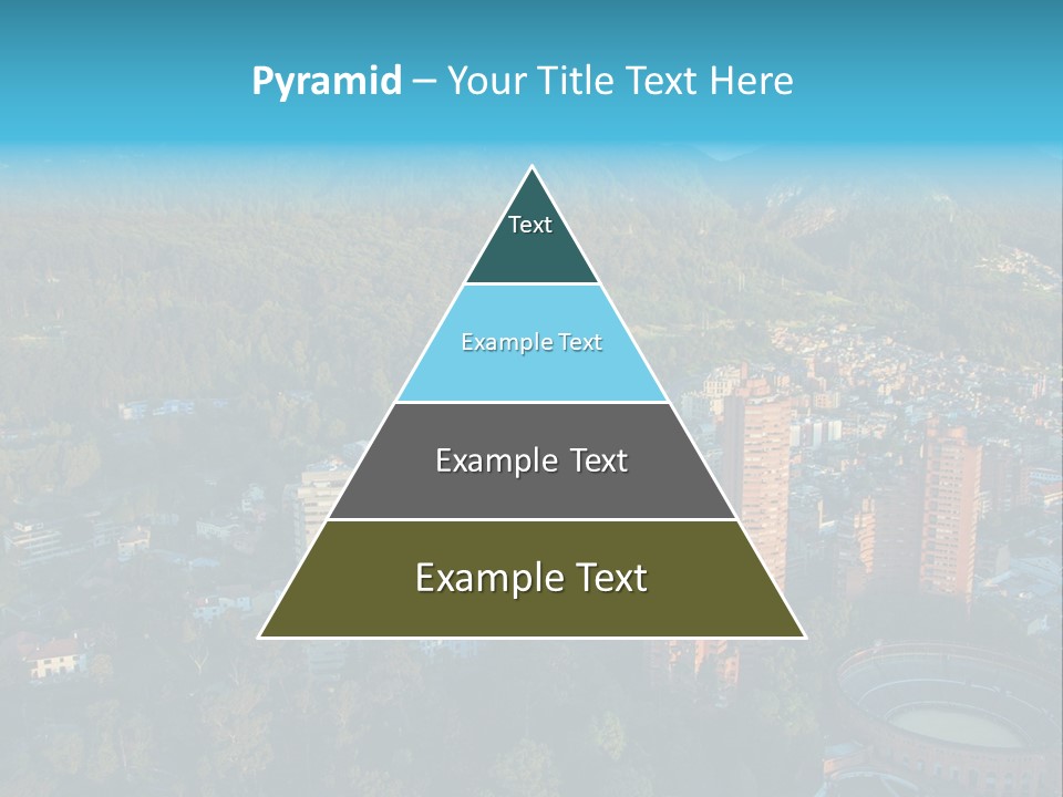 Blue Cityscape City PowerPoint Template