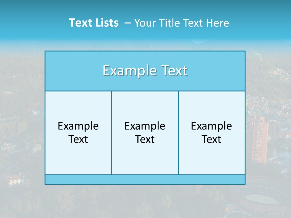 Blue Cityscape City PowerPoint Template