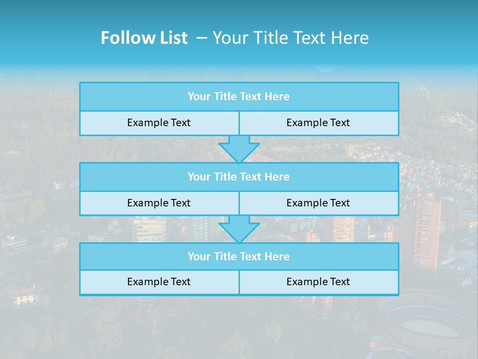 Blue Cityscape City PowerPoint Template