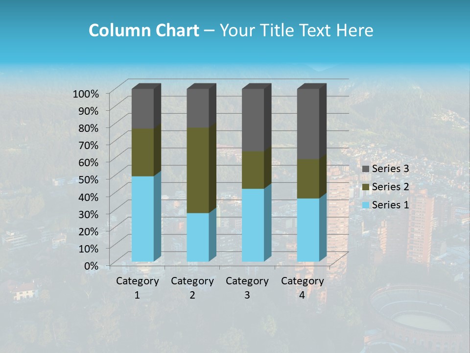 Blue Cityscape City PowerPoint Template