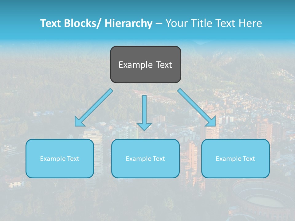 Blue Cityscape City PowerPoint Template