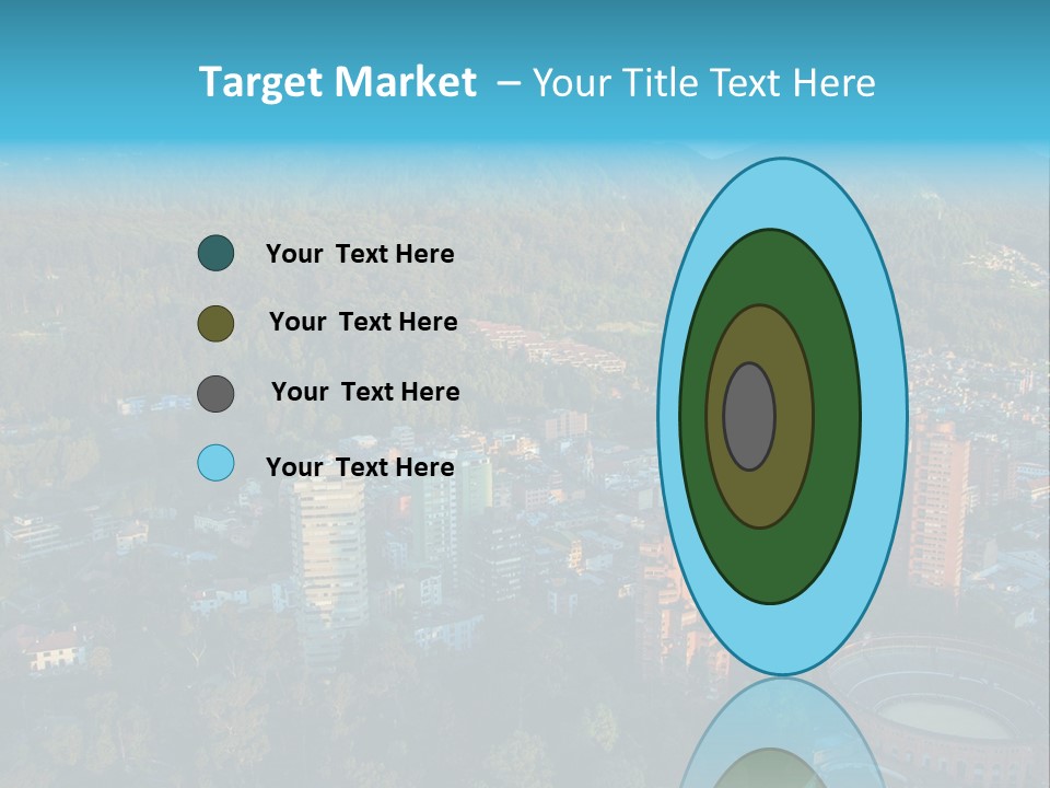 Blue Cityscape City PowerPoint Template