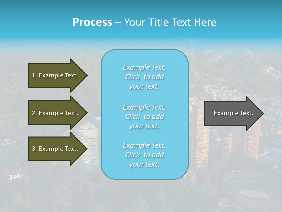 Blue Cityscape City PowerPoint Template