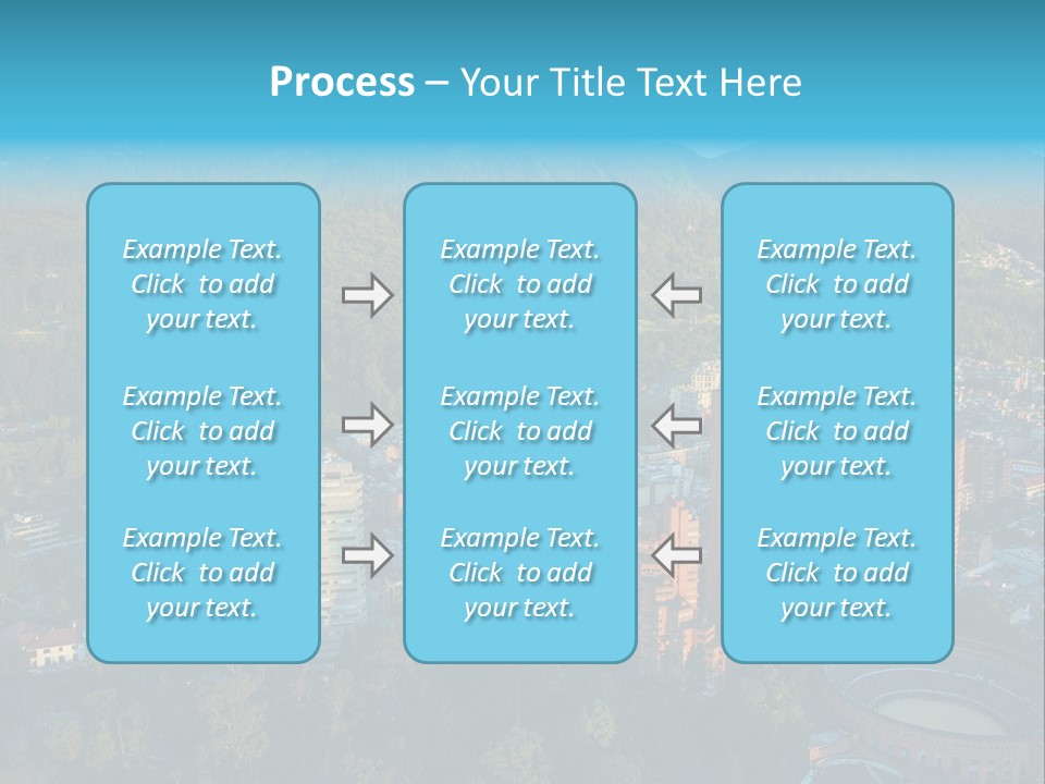 Blue Cityscape City PowerPoint Template
