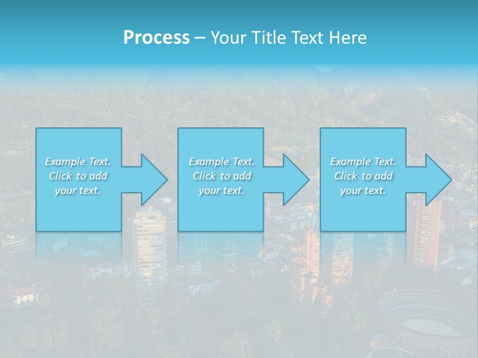 Blue Cityscape City PowerPoint Template