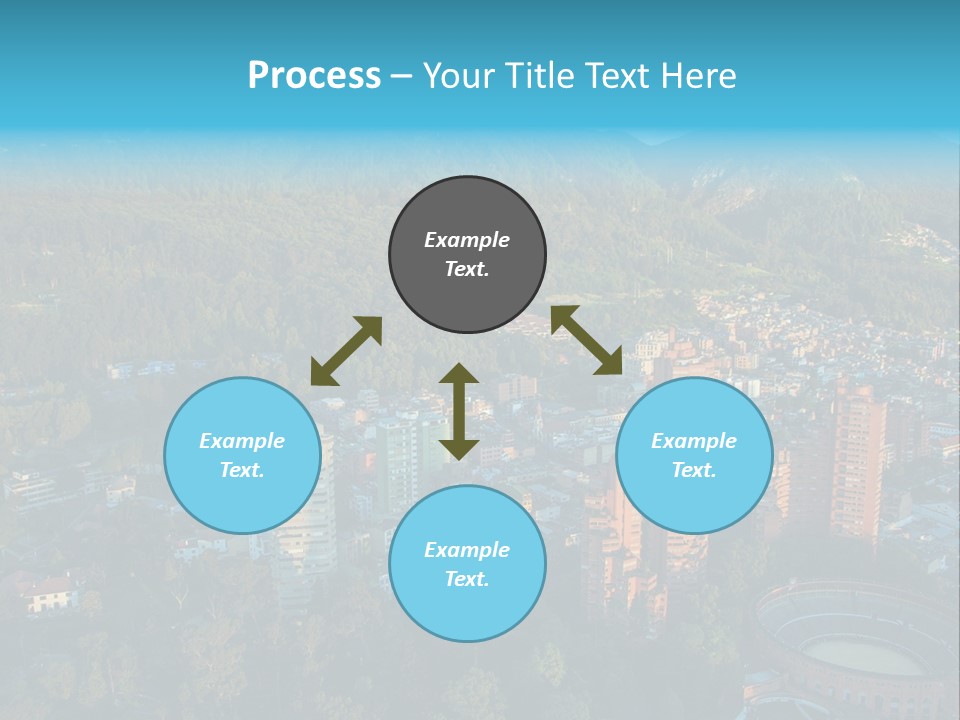Blue Cityscape City PowerPoint Template
