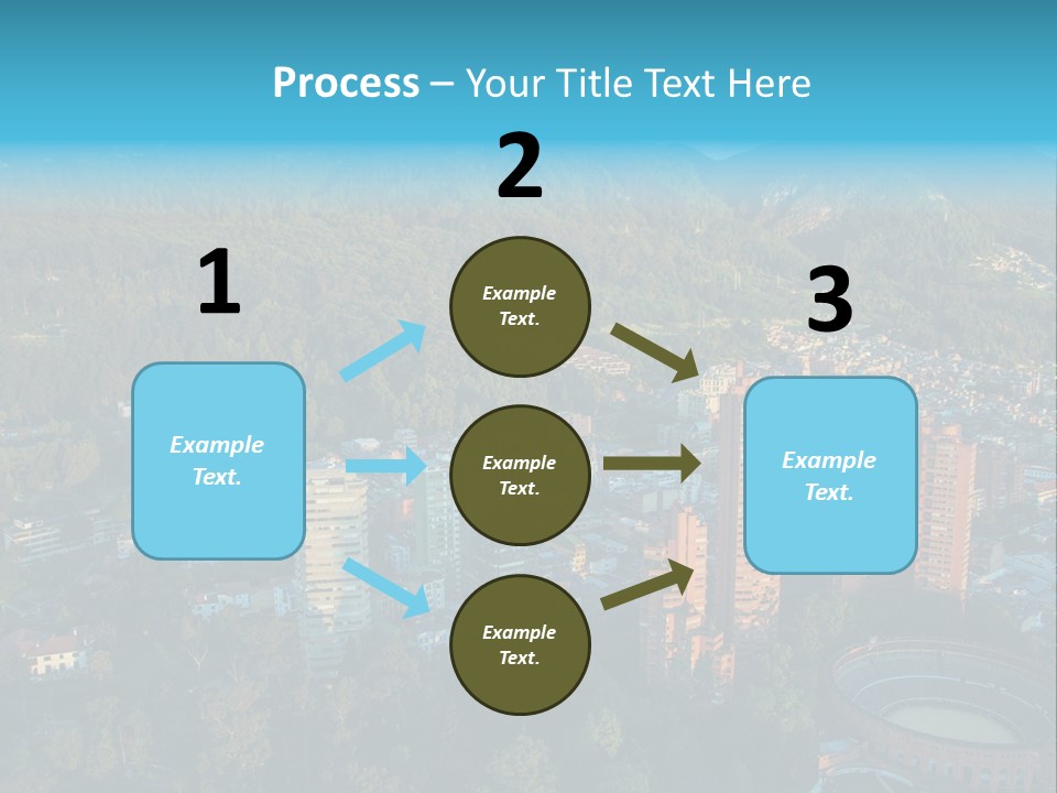 Blue Cityscape City PowerPoint Template