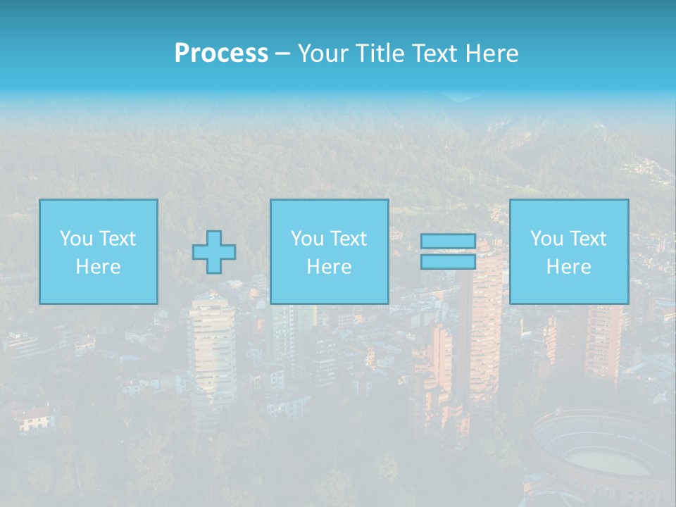 Blue Cityscape City PowerPoint Template
