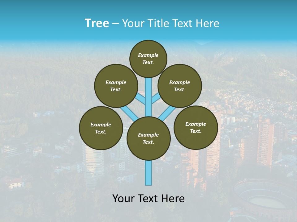 Blue Cityscape City PowerPoint Template