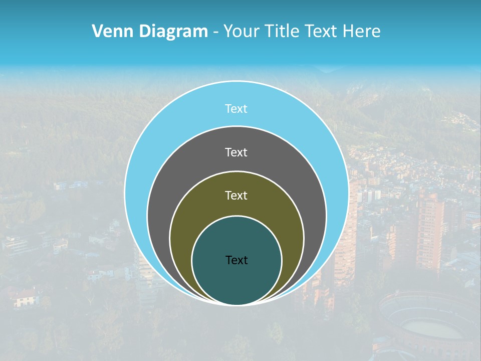 Blue Cityscape City PowerPoint Template
