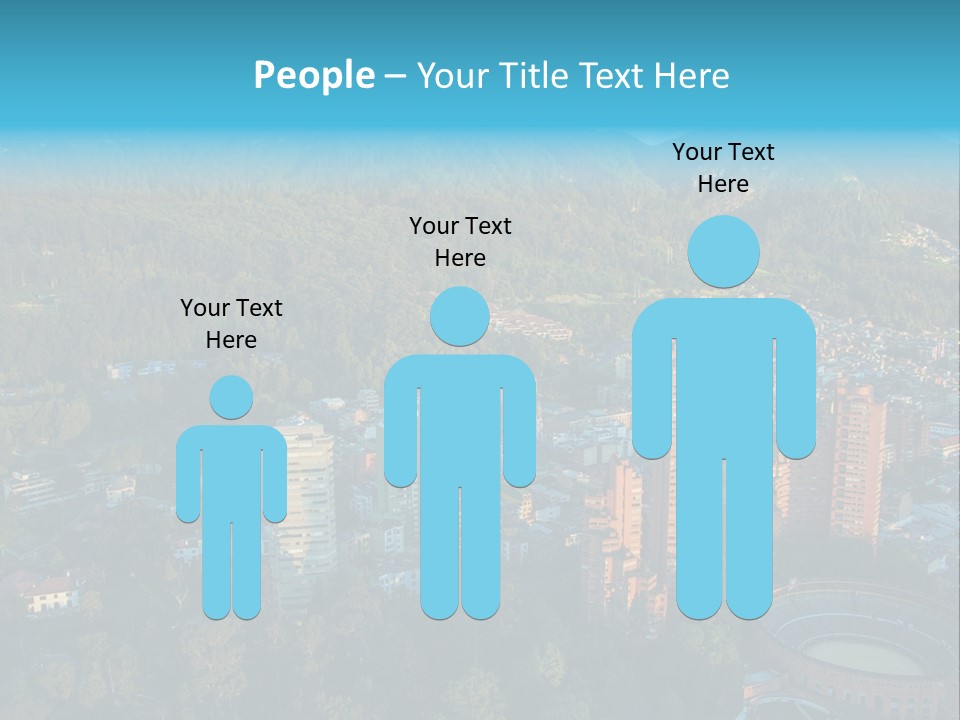 Blue Cityscape City PowerPoint Template