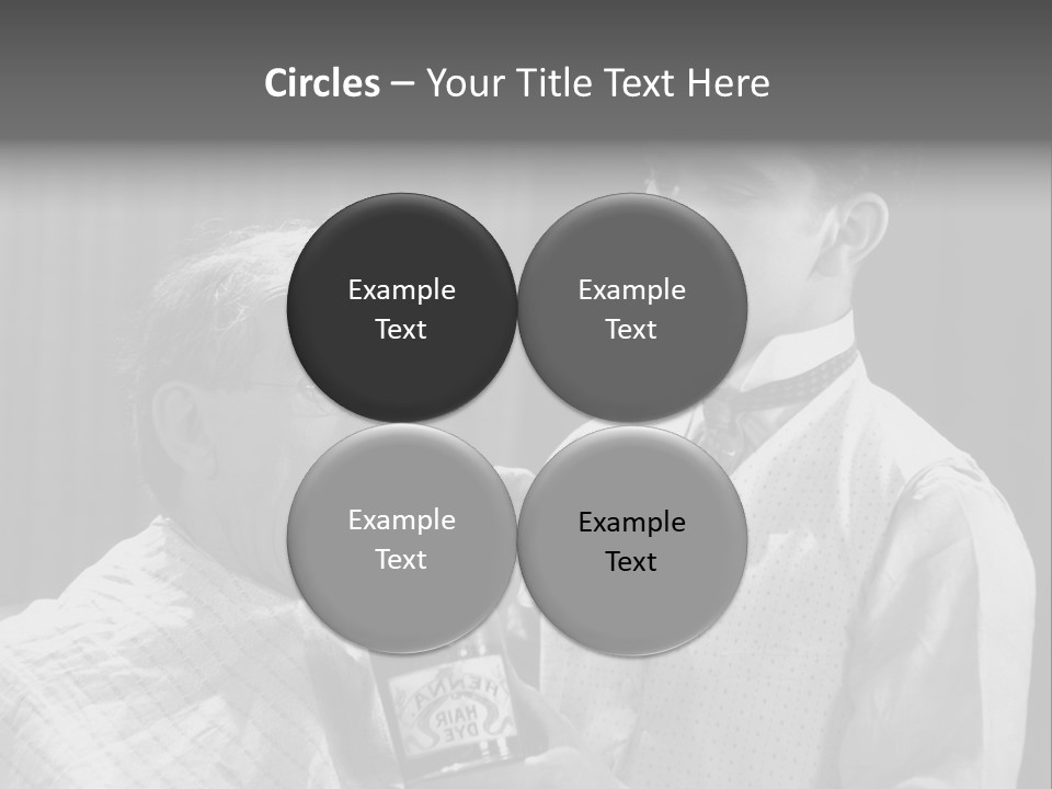 Hair Stylist Black And White Indoors PowerPoint Template