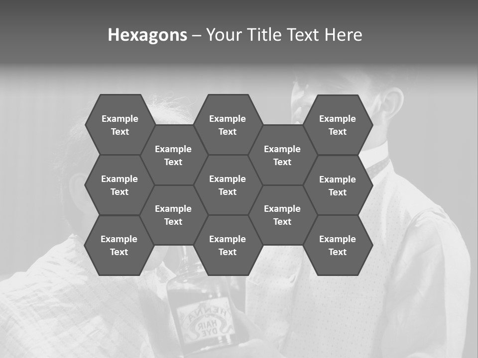 Hair Stylist Black And White Indoors PowerPoint Template