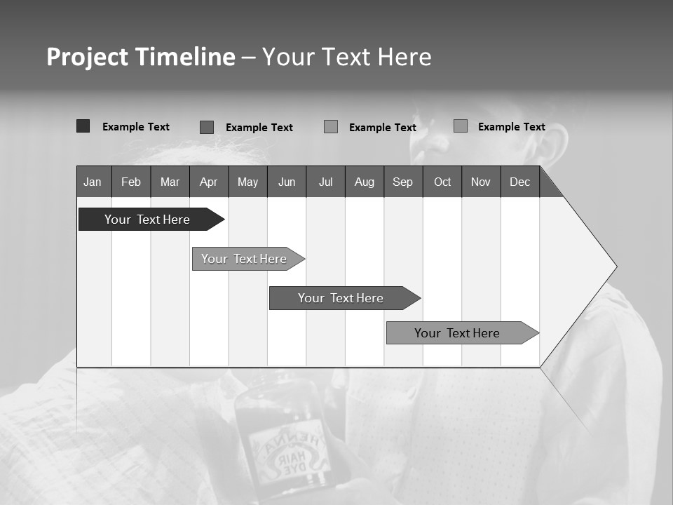 Hair Stylist Black And White Indoors PowerPoint Template