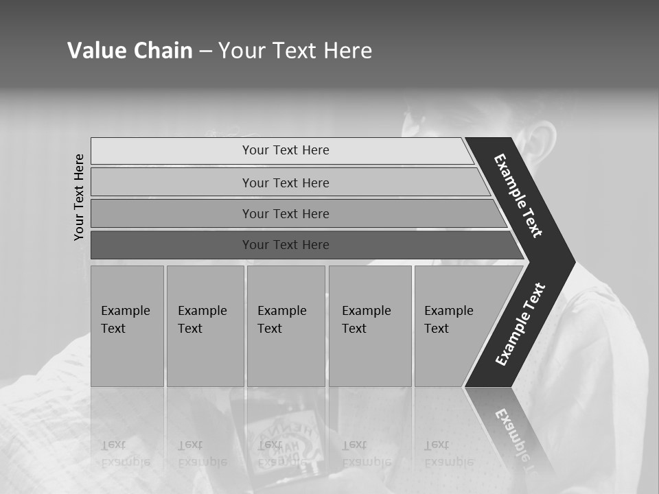 Hair Stylist Black And White Indoors PowerPoint Template