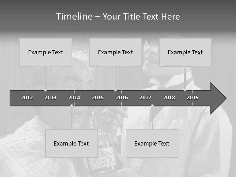 Hair Stylist Black And White Indoors PowerPoint Template
