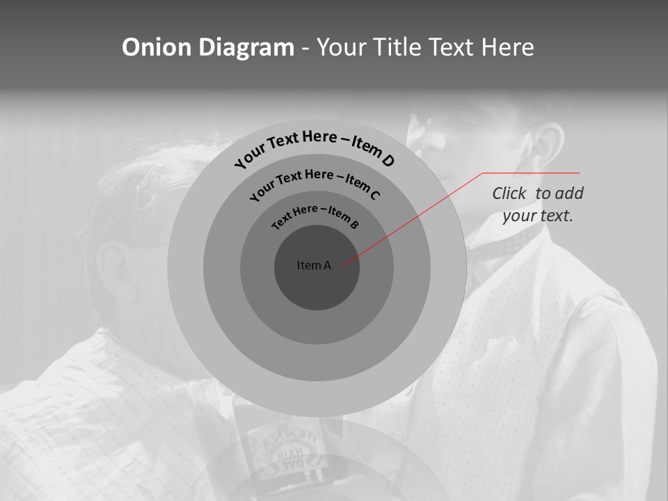 Hair Stylist Black And White Indoors PowerPoint Template