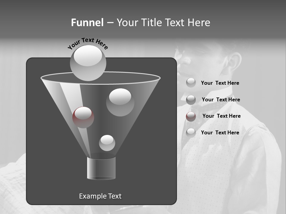 Hair Stylist Black And White Indoors PowerPoint Template