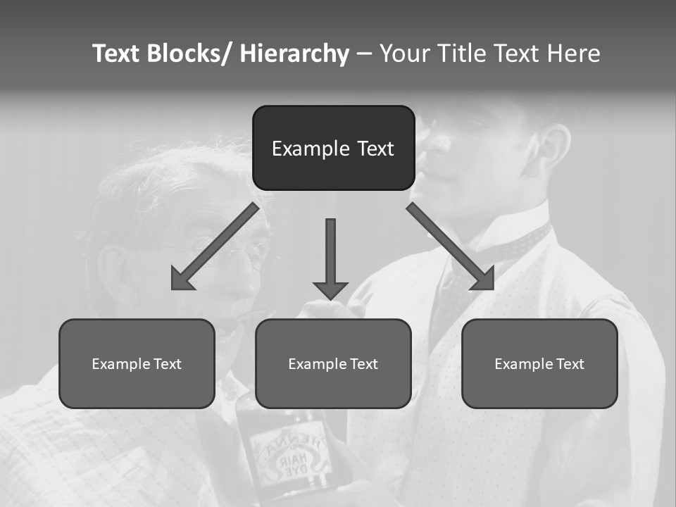 Hair Stylist Black And White Indoors PowerPoint Template