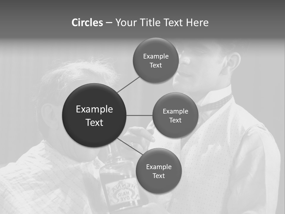 Hair Stylist Black And White Indoors PowerPoint Template