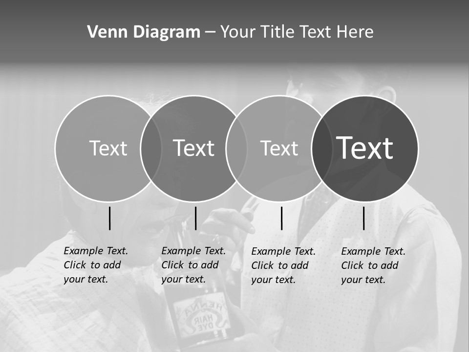 Hair Stylist Black And White Indoors PowerPoint Template