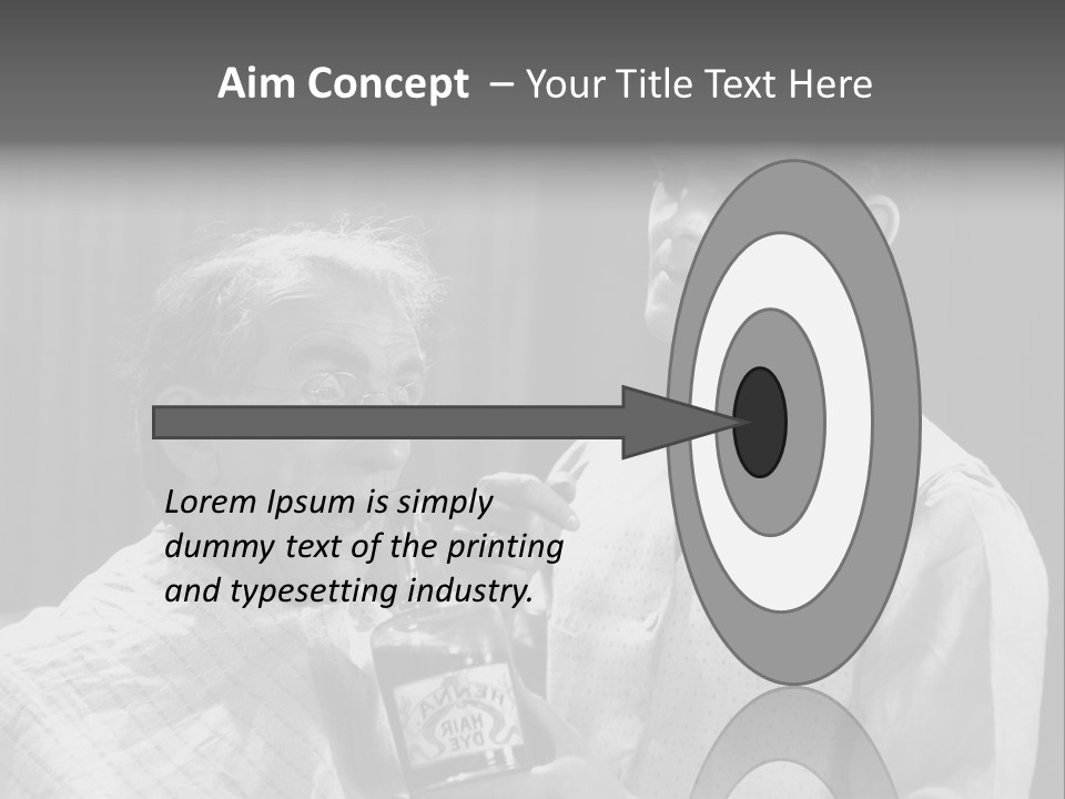 Hair Stylist Black And White Indoors PowerPoint Template