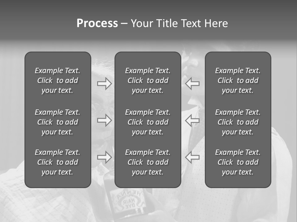 Hair Stylist Black And White Indoors PowerPoint Template