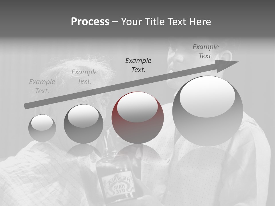 Hair Stylist Black And White Indoors PowerPoint Template