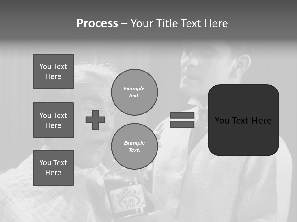 Hair Stylist Black And White Indoors PowerPoint Template