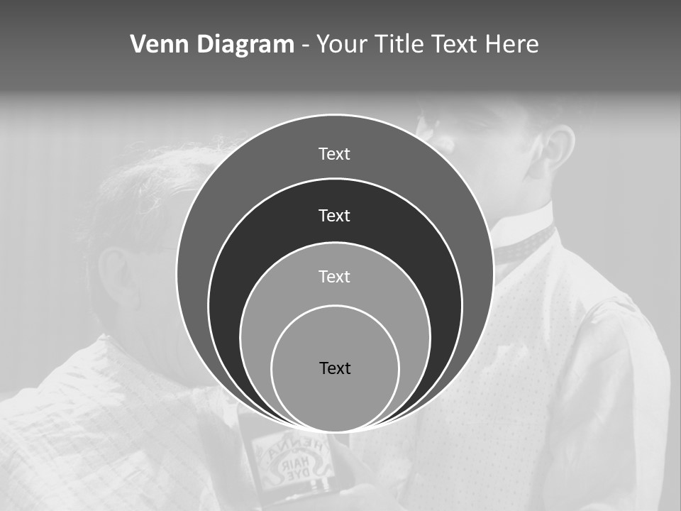 Hair Stylist Black And White Indoors PowerPoint Template