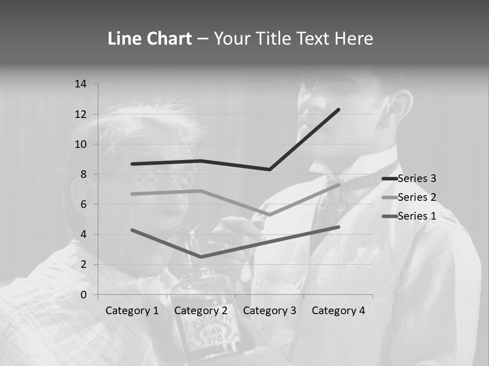 Hair Stylist Black And White Indoors PowerPoint Template