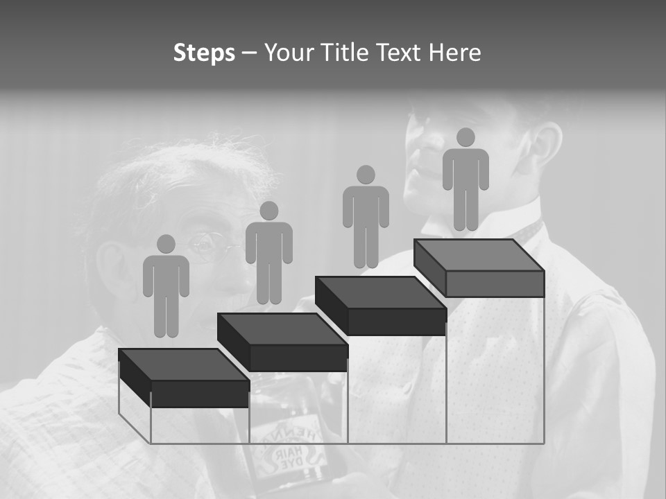 Hair Stylist Black And White Indoors PowerPoint Template