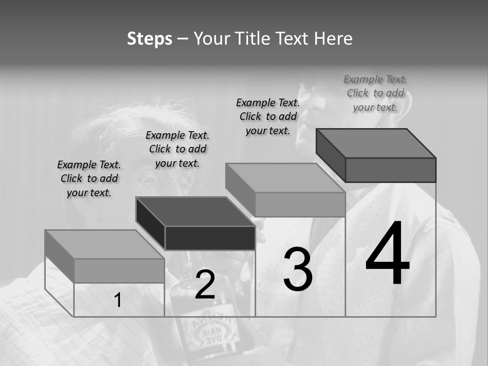 Hair Stylist Black And White Indoors PowerPoint Template