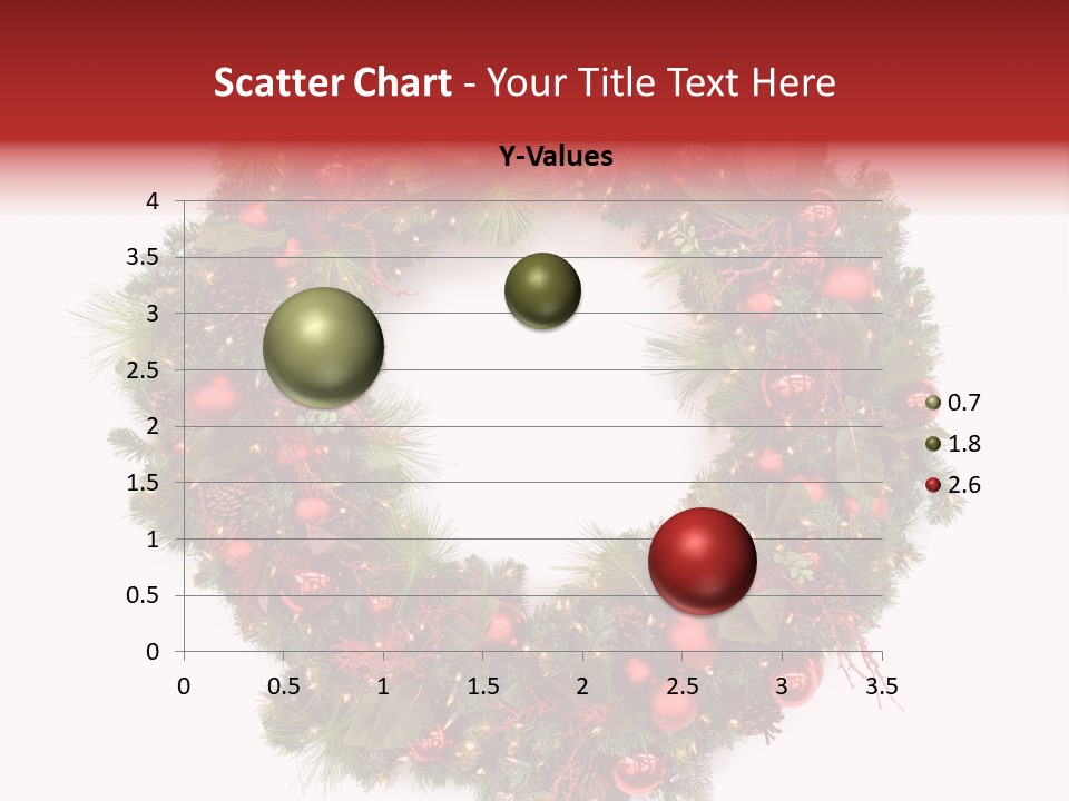 Wreath Red Festive PowerPoint Template