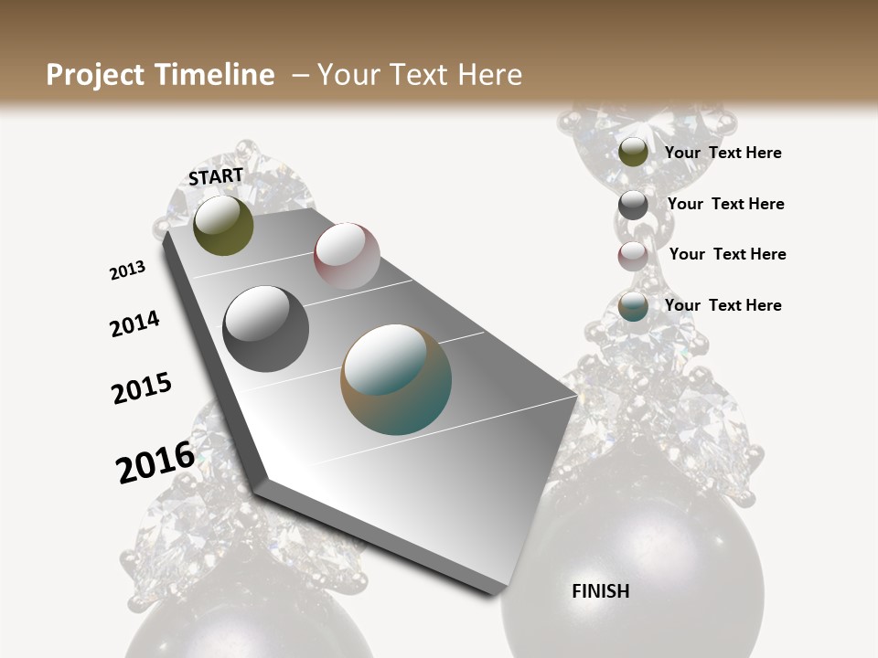 Crystal Silver Metallic PowerPoint Template