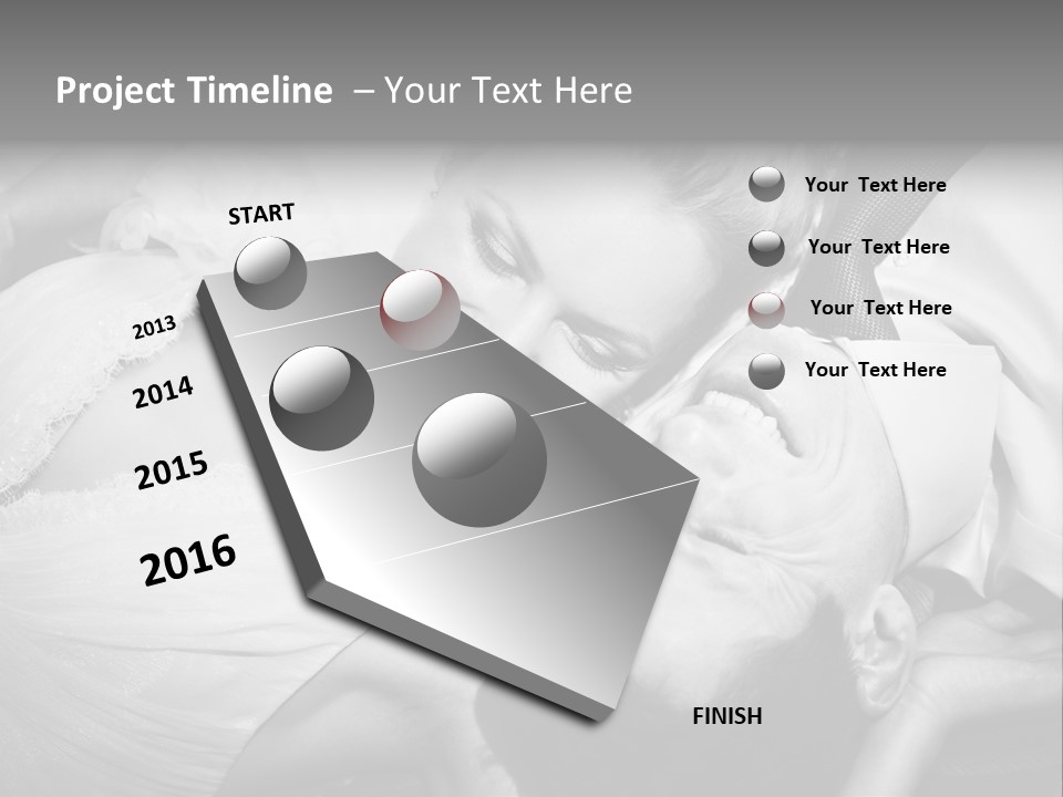 Love White Vintage PowerPoint Template