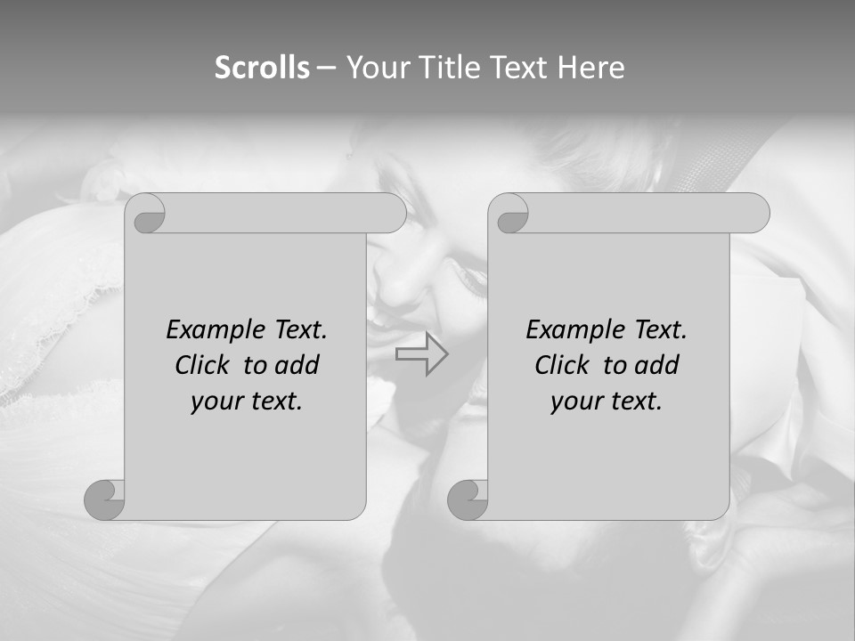 Love White Vintage PowerPoint Template