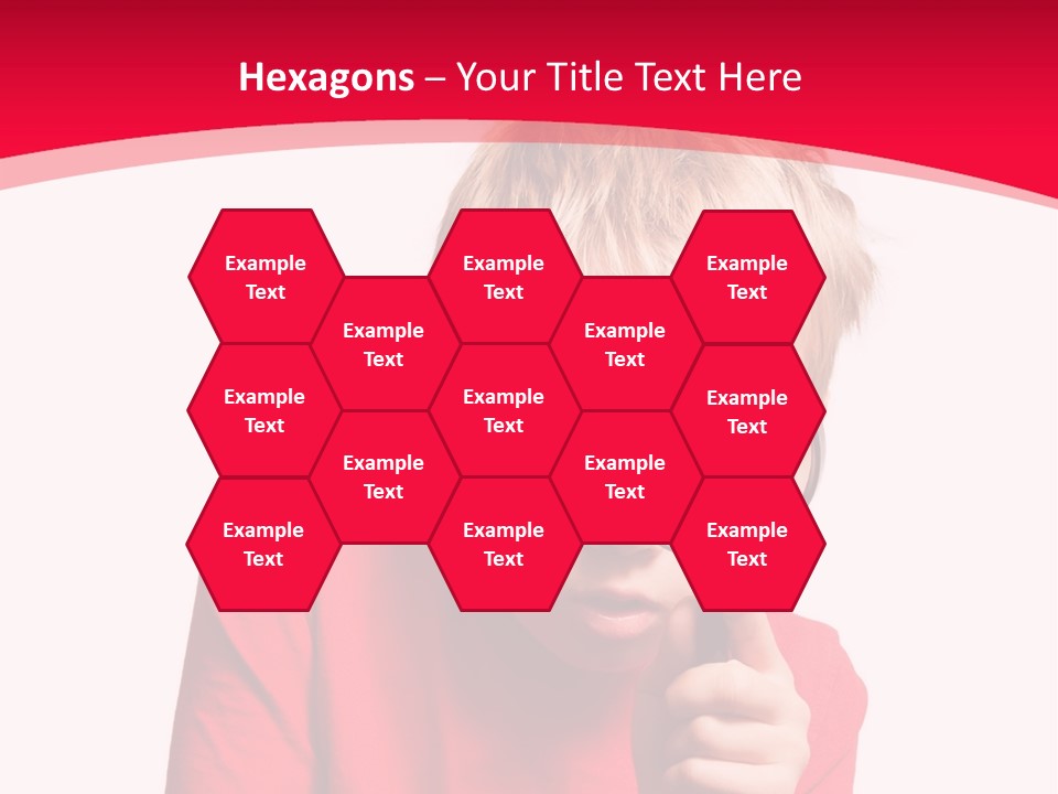 Caucasian Lens Exploration PowerPoint Template