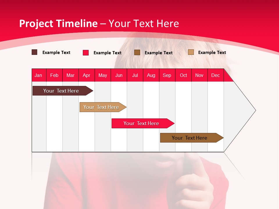 Caucasian Lens Exploration PowerPoint Template