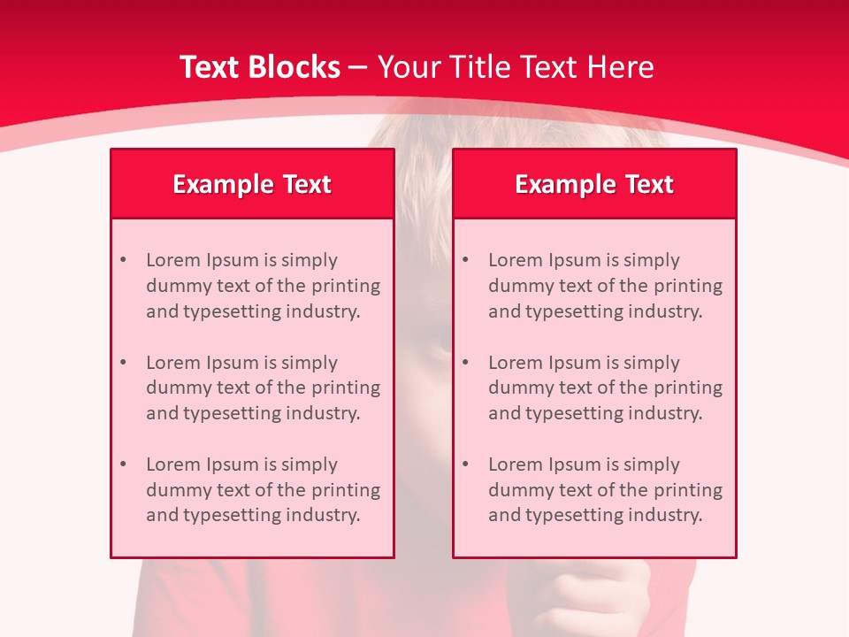 Caucasian Lens Exploration PowerPoint Template